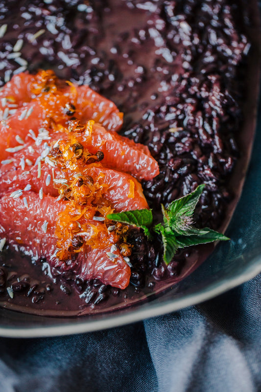 Grapefruit & Coconut Black Rice Pudding