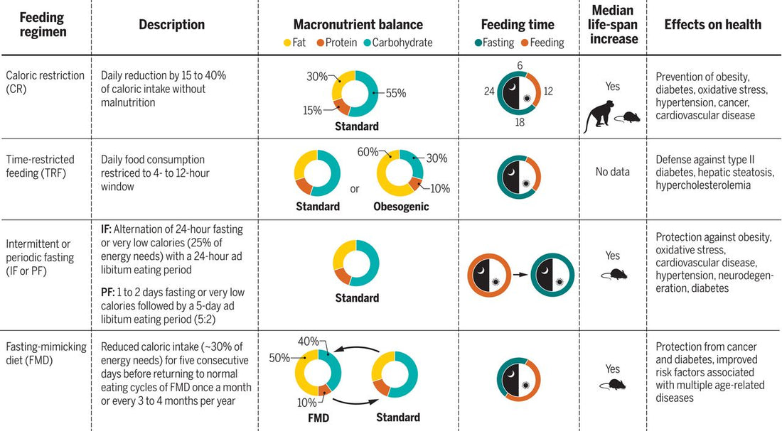 Scientific publications on fasting‑mimicking diets (FMD)