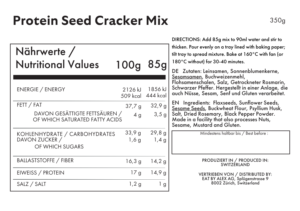 Protein Seed Cracker Mix